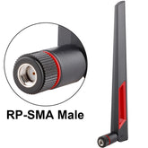 Antena macho RP-SMA de 12 dBi para red de enrutador WiFi 2,4 G/5 G, 12 dBi RP-SMA